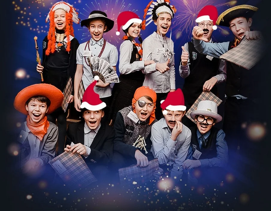 Новый год в школе в Ростове-на-Дону.